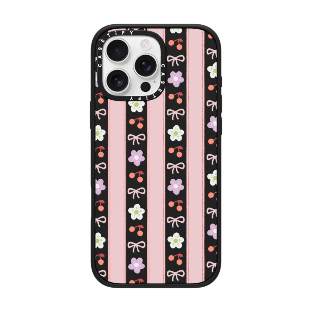 Impact Ring Stand iPhone 16 Pro Max Case MagSafe Compatible - Strawberry Milk