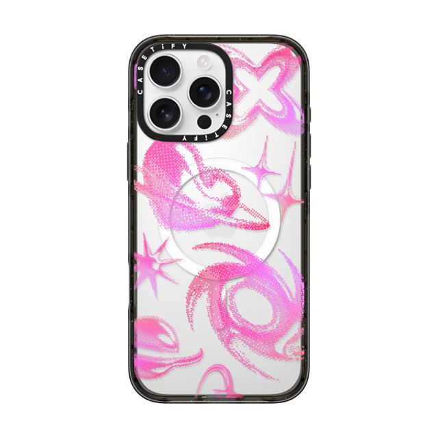 CASETiFY iPhone 16 Pro Max Case Black Impact Case MagSafe Compatible Star,Heart Heart,Star,Y2K Y2K Bitmap Back to School CASETiFY iPhone 16 Pro Max Case Black Impact Case MagSafe Compatible Star,Heart Heart,Star,Y2K Y2K Bitmap Back to School