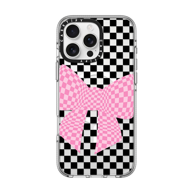 CASETiFY iPhone 16 Pro Max Case Clear Clear Case MagSafe Compatible Checkered,Ribbon Ribbon,Checkered Checkmate Bonita Mother's Day CASETiFY iPhone 16 Pro Max Case Clear Clear Case MagSafe Compatible Checkered,Ribbon Ribbon,Checkered Checkmate Bonita Mother's Day