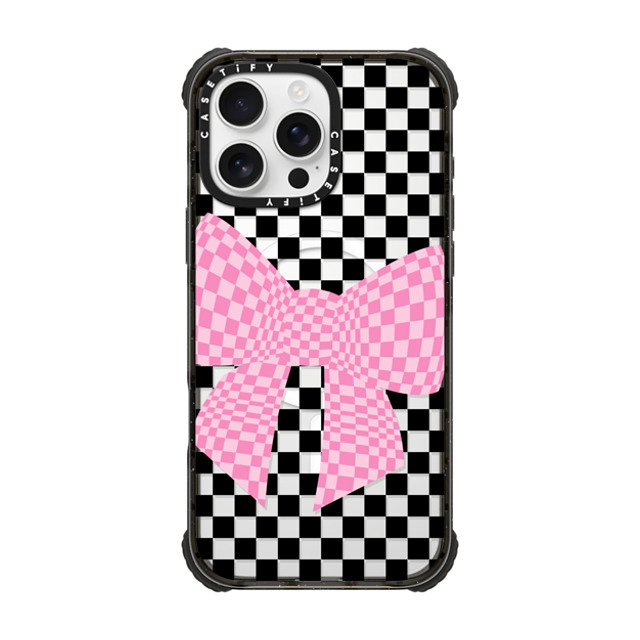 CASETiFY iPhone 16 Pro Max ケース ブラック ウルトラ インパクトケース MagSafe 対応 Checkered,Ribbon Ribbon,Checkered Checkmate Bonita Father's Day CASETiFY iPhone 16 Pro Max ケース ブラック ウルトラ インパクトケース MagSafe 対応 Checkered,Ribbon Ribbon,Checkered Checkmate Bonita Father's Day