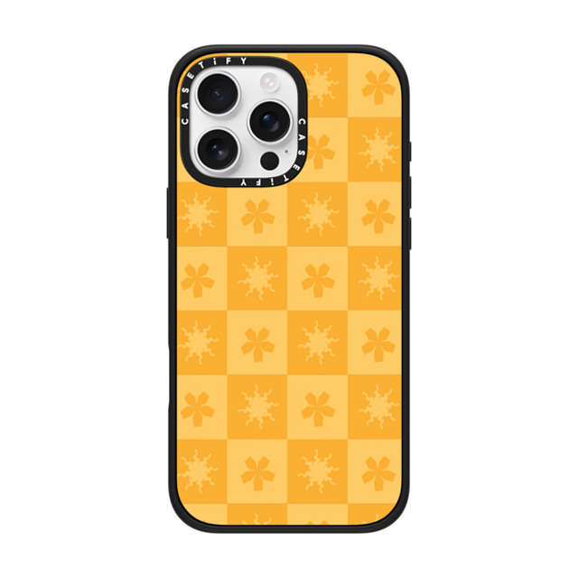 CASETiFY iPhone 16 Pro Max Case Matte Black Impact Case MagSafe Compatible Sun or Flower casetify_artist CASETiFY iPhone 16 Pro Max Case Matte Black Impact Case MagSafe Compatible Sun or Flower casetify_artist