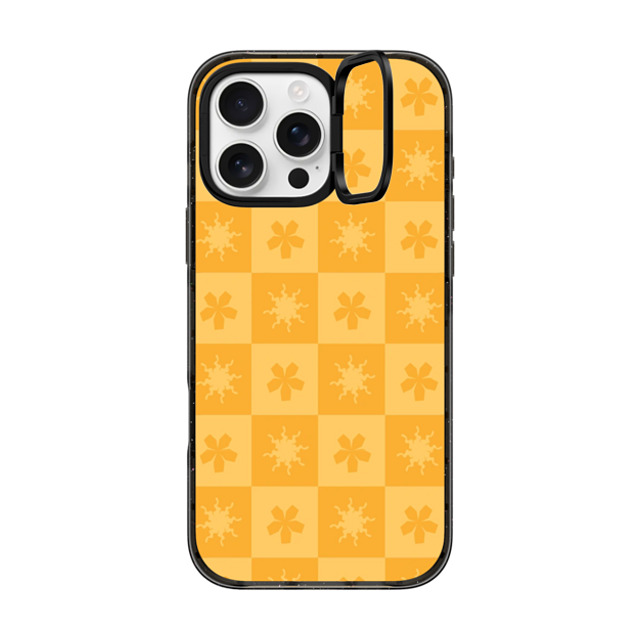 CASETiFY iPhone 16 Pro Max Case Black インパクトリングスタンドケース MagSafe対応 Sun or Flower casetify_artist CASETiFY iPhone 16 Pro Max Case Black インパクトリングスタンドケース MagSafe対応 Sun or Flower casetify_artist