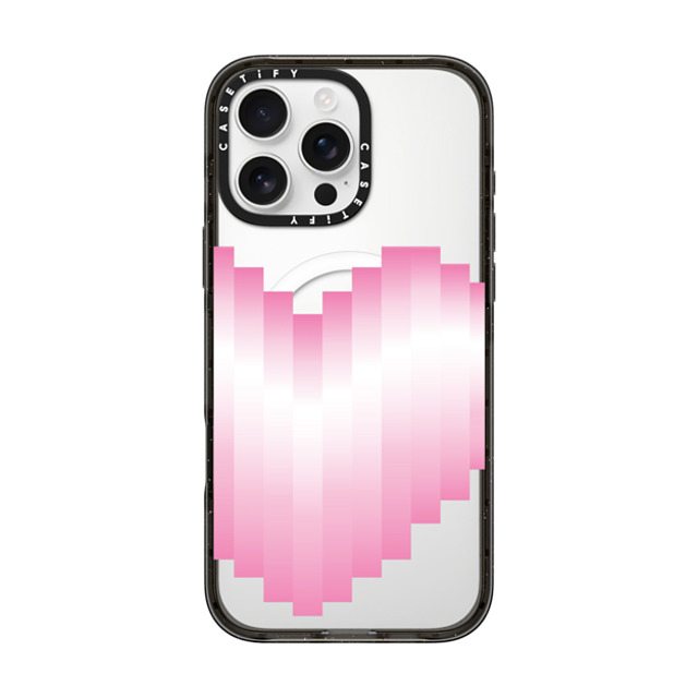 CASETiFY iPhone 16 Pro Max ケース ブラック インパクトケース MagSafe対応 Heart Heart 8-beat Heart Back to School CASETiFY iPhone 16 Pro Max ケース ブラック インパクトケース MagSafe対応 Heart Heart 8-beat Heart Back to School