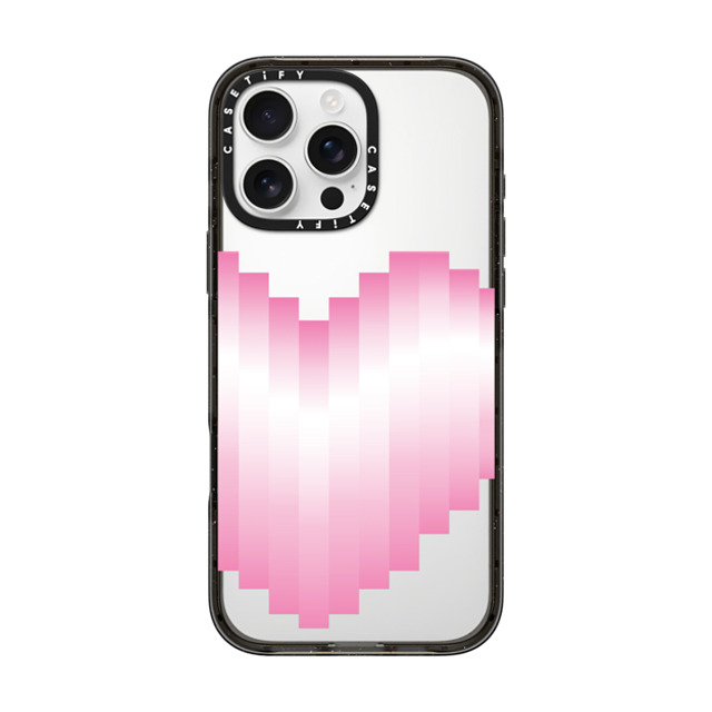 CASETiFY iPhone 16 Pro Max ケース ブラック インパクトケース Heart Heart 8-beat Heart Back to School CASETiFY iPhone 16 Pro Max ケース ブラック インパクトケース Heart Heart 8-beat Heart Back to School