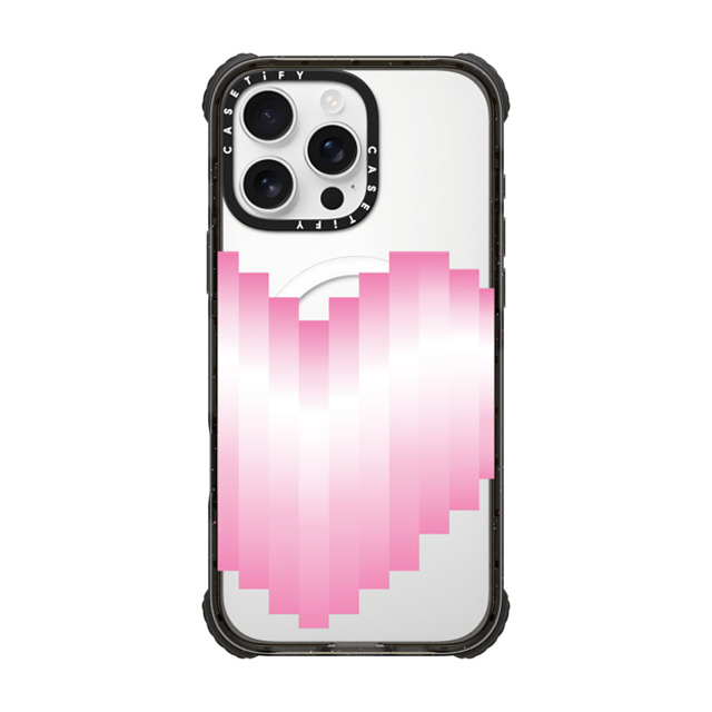 CASETiFY iPhone 16 Pro Max ケース ブラック ウルトラ インパクトケース MagSafe 対応 Heart Heart 8-beat Heart Father's Day CASETiFY iPhone 16 Pro Max ケース ブラック ウルトラ インパクトケース MagSafe 対応 Heart Heart 8-beat Heart Father's Day