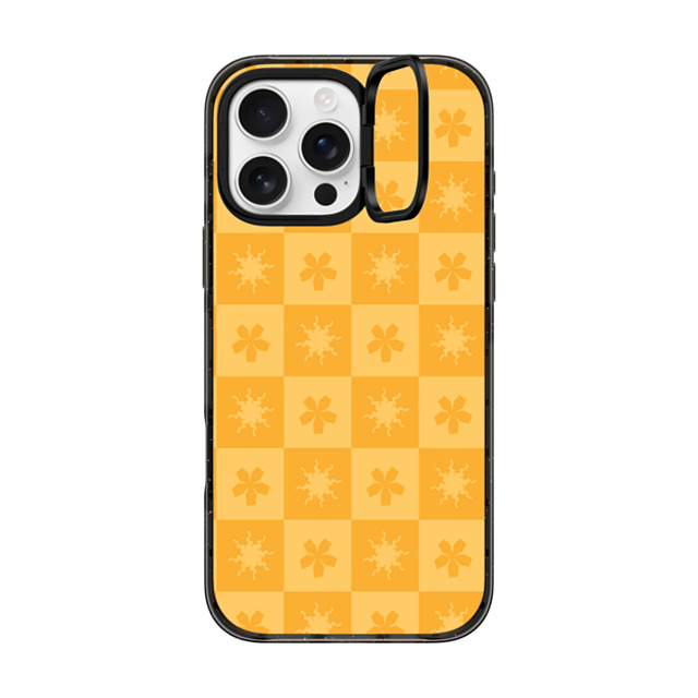 CASETiFY iPhone 16 Pro Max Case Black インパクトリングスタンドケース MagSafe対応 Sun or Flower casetify_artist CASETiFY iPhone 16 Pro Max Case Black インパクトリングスタンドケース MagSafe対応 Sun or Flower casetify_artist