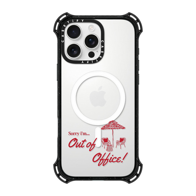 CASETiFY iPhone 16 Pro Max Case Black バウンスケース OOO Message casetify_artist CASETiFY iPhone 16 Pro Max Case Black バウンスケース OOO Message casetify_artist