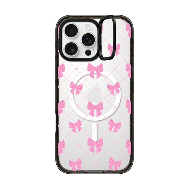CASETiFY iPhone 16 Pro Max ケース ブラック インパクトリングスタンドケース MagSafe対応 Ribbon Ribbon Bow-net Lace Father's Day CASETiFY iPhone 16 Pro Max ケース ブラック インパクトリングスタンドケース MagSafe対応 Ribbon Ribbon Bow-net Lace Father's Day