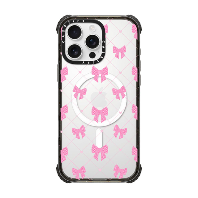 CASETiFY iPhone 16 Pro Max ケース ブラック ウルトラ インパクトケース MagSafe 対応 Ribbon Ribbon Bow-net Lace Father's Day CASETiFY iPhone 16 Pro Max ケース ブラック ウルトラ インパクトケース MagSafe 対応 Ribbon Ribbon Bow-net Lace Father's Day