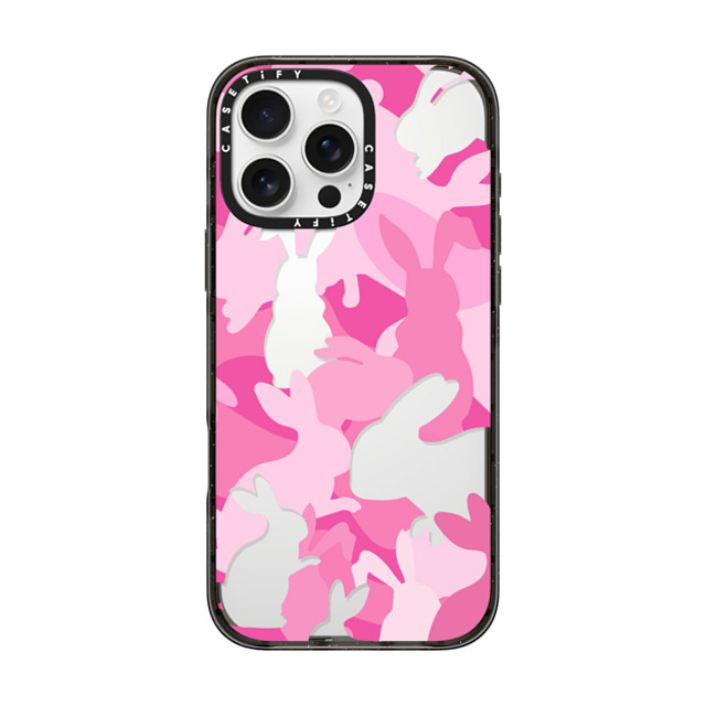 CASETiFY iPhone 16 Pro Max Case Black インパクトケース Bunny Bunny Bunny Camo Father's Day CASETiFY iPhone 16 Pro Max Case Black インパクトケース Bunny Bunny Bunny Camo Father's Day
