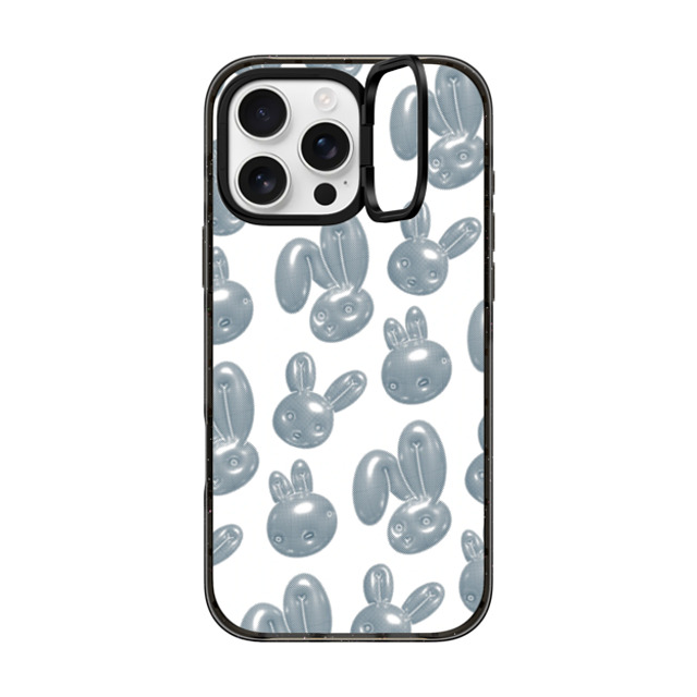 CASETiFY iPhone 16 Pro Max ケース ブラック インパクトリングスタンドケース MagSafe対応 Pixelated Bunny casetify_artist Father's Day CASETiFY iPhone 16 Pro Max ケース ブラック インパクトリングスタンドケース MagSafe対応 Pixelated Bunny casetify_artist Father's Day