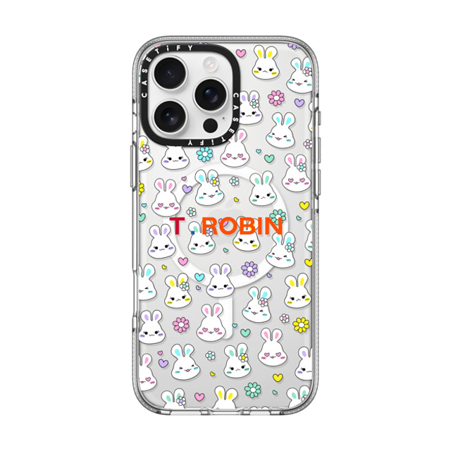 CASETiFY iPhone 16 Pro Max Case Clear Clear Case MagSafe Compatible Bunny Floral Custom Case casetify_artist CASETiFY iPhone 16 Pro Max Case Clear Clear Case MagSafe Compatible Bunny Floral Custom Case casetify_artist