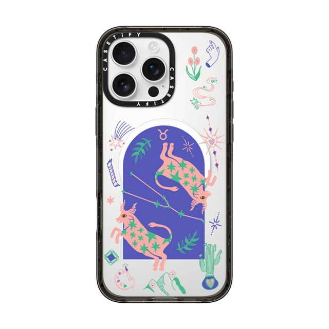 CASETiFY iPhone 16 Pro Max ケース ブラック インパクトケース MagSafe対応 Taurus casetify_artist Father's Day CASETiFY iPhone 16 Pro Max ケース ブラック インパクトケース MagSafe対応 Taurus casetify_artist Father's Day