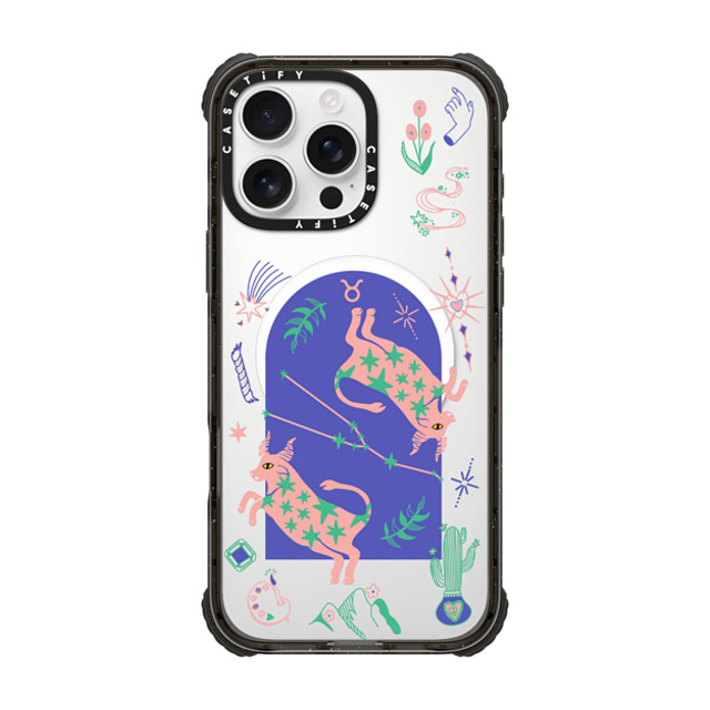 CASETiFY iPhone 16 Pro Max ケース ブラック ウルトラ インパクトケース MagSafe 対応 Taurus casetify_artist Father's Day CASETiFY iPhone 16 Pro Max ケース ブラック ウルトラ インパクトケース MagSafe 対応 Taurus casetify_artist Father's Day