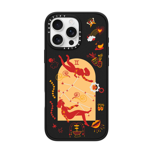 CASETiFY iPhone 16 Pro Max ケース マットブラック インパクトケース MagSafe対応 Gemini casetify_artist Father's Day CASETiFY iPhone 16 Pro Max ケース マットブラック インパクトケース MagSafe対応 Gemini casetify_artist Father's Day