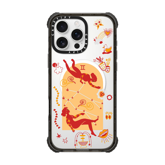 CASETiFY iPhone 16 Pro Max ケース ブラック ウルトラ インパクトケース MagSafe 対応 Gemini casetify_artist Father's Day CASETiFY iPhone 16 Pro Max ケース ブラック ウルトラ インパクトケース MagSafe 対応 Gemini casetify_artist Father's Day