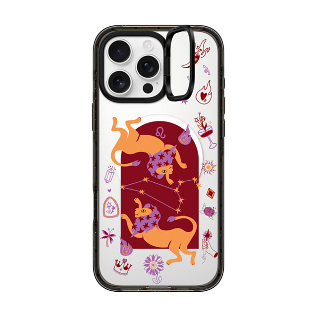 CASETiFY iPhone 16 Pro Max ケース ブラック インパクトリングスタンドケース MagSafe対応 Leo casetify_artist Father's Day CASETiFY iPhone 16 Pro Max ケース ブラック インパクトリングスタンドケース MagSafe対応 Leo casetify_artist Father's Day