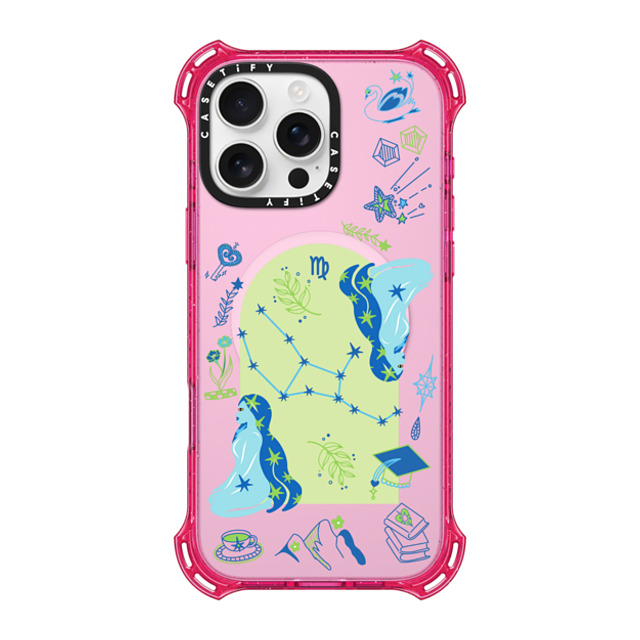CASETiFY iPhone 16 Pro Max ケース プリムローズ ピンク バウンスケース Virgo casetify_artist Back to School CASETiFY iPhone 16 Pro Max ケース プリムローズ ピンク バウンスケース Virgo casetify_artist Back to School
