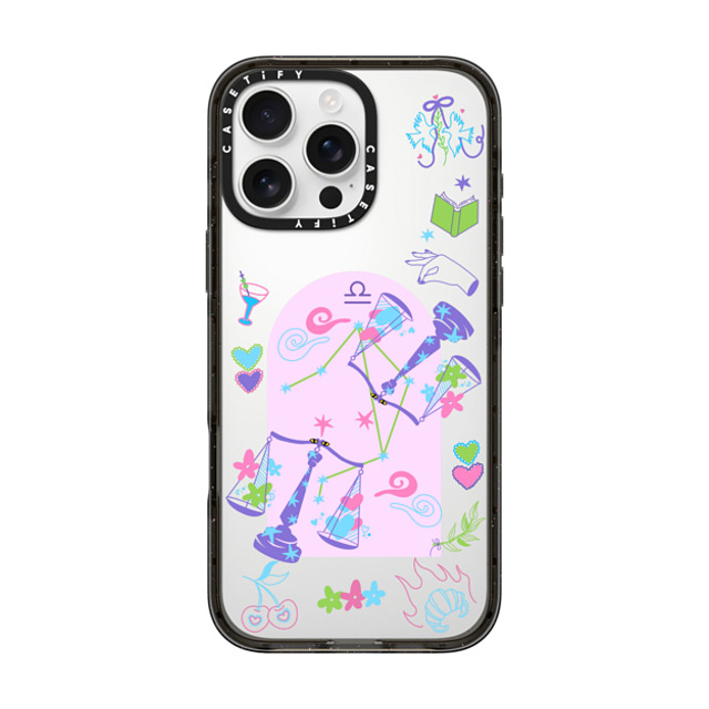 CASETiFY iPhone 16 Pro Max Case Black インパクトケース Libra casetify_artist Father's Day CASETiFY iPhone 16 Pro Max Case Black インパクトケース Libra casetify_artist Father's Day