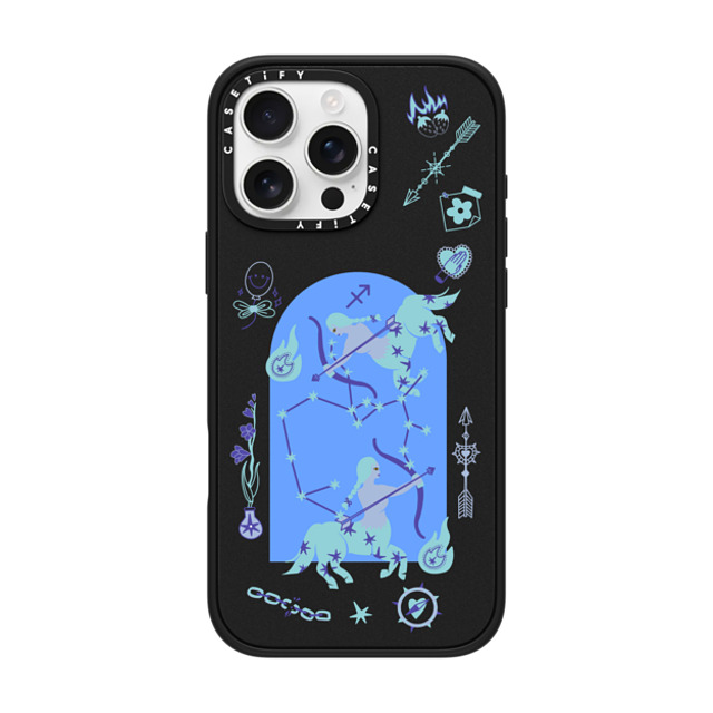 CASETiFY iPhone 16 Pro Max ケース マットブラック インパクトケース MagSafe対応 Sagittarius casetify_artist Father's Day CASETiFY iPhone 16 Pro Max ケース マットブラック インパクトケース MagSafe対応 Sagittarius casetify_artist Father's Day