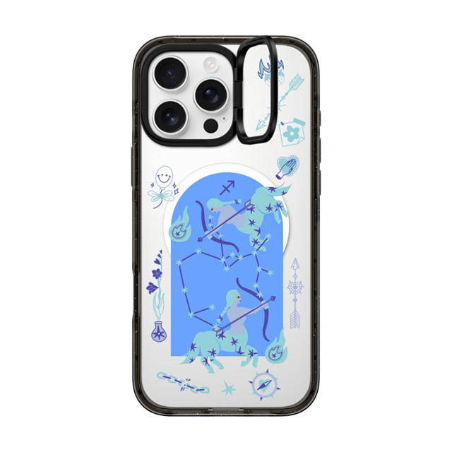 CASETiFY iPhone 16 Pro Max ケース ブラック インパクトリングスタンドケース MagSafe対応 Sagittarius casetify_artist Father's Day CASETiFY iPhone 16 Pro Max ケース ブラック インパクトリングスタンドケース MagSafe対応 Sagittarius casetify_artist Father's Day