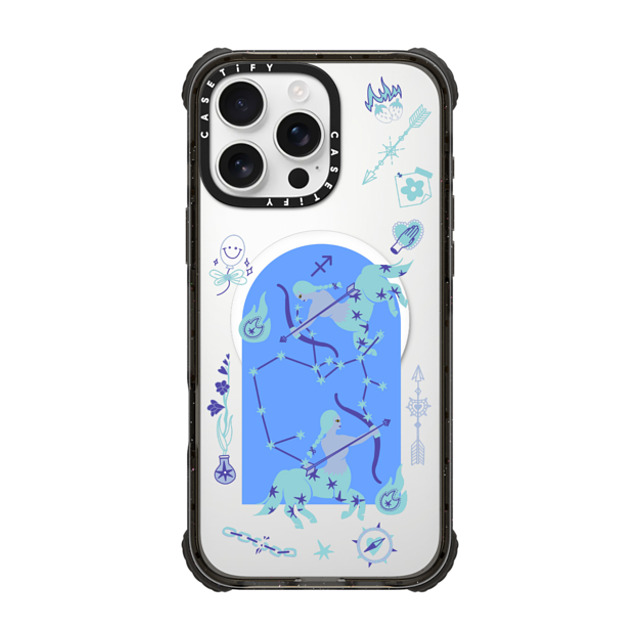 CASETiFY iPhone 16 Pro Max ケース ブラック ウルトラ インパクトケース MagSafe 対応 Sagittarius casetify_artist Father's Day CASETiFY iPhone 16 Pro Max ケース ブラック ウルトラ インパクトケース MagSafe 対応 Sagittarius casetify_artist Father's Day
