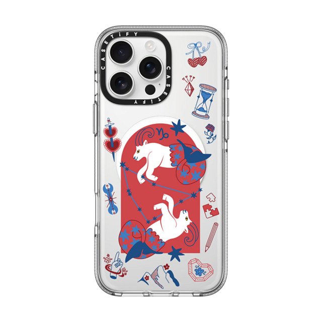 CASETiFY iPhone 16 Pro Max ケース クリア クリア ケース MagSafe対応 Capricorn casetify_artist Father's Day CASETiFY iPhone 16 Pro Max ケース クリア クリア ケース MagSafe対応 Capricorn casetify_artist Father's Day