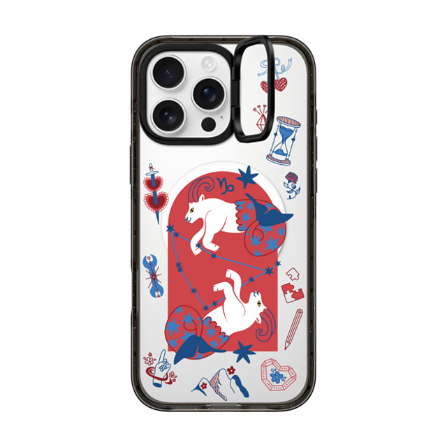 CASETiFY iPhone 16 Pro Max Case Black インパクトリングスタンドケース MagSafe対応 Capricorn casetify_artist Father's Day CASETiFY iPhone 16 Pro Max Case Black インパクトリングスタンドケース MagSafe対応 Capricorn casetify_artist Father's Day