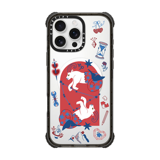 CASETiFY iPhone 16 Pro Max Case Black ウルトラ インパクトケース MagSafe 対応 Capricorn casetify_artist Father's Day CASETiFY iPhone 16 Pro Max Case Black ウルトラ インパクトケース MagSafe 対応 Capricorn casetify_artist Father's Day