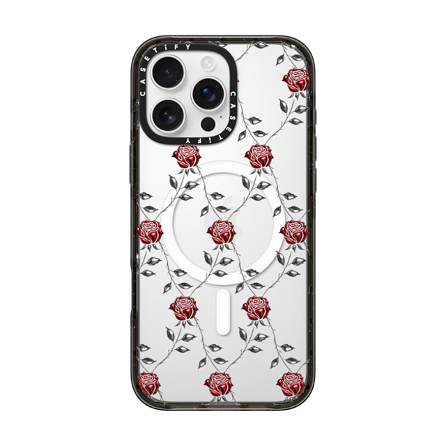 CASETiFY iPhone 16 Pro Max Case Black Impact Case MagSafe Compatible Metallic Rose casetify_artist Back to School CASETiFY iPhone 16 Pro Max Case Black Impact Case MagSafe Compatible Metallic Rose casetify_artist Back to School