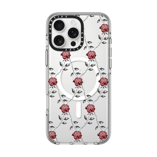 CASETiFY iPhone 16 Pro Max Case クリア クリア ケース MagSafe対応 Metallic Rose casetify_artist Back to School CASETiFY iPhone 16 Pro Max Case クリア クリア ケース MagSafe対応 Metallic Rose casetify_artist Back to School