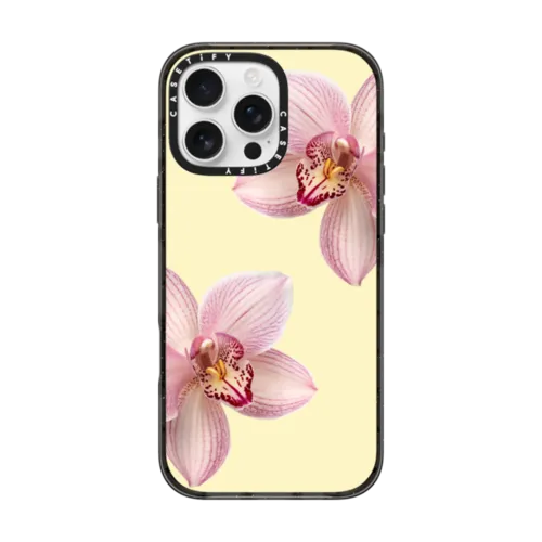iPhone 16 Pro Max - Orchidia (Yellow Background)