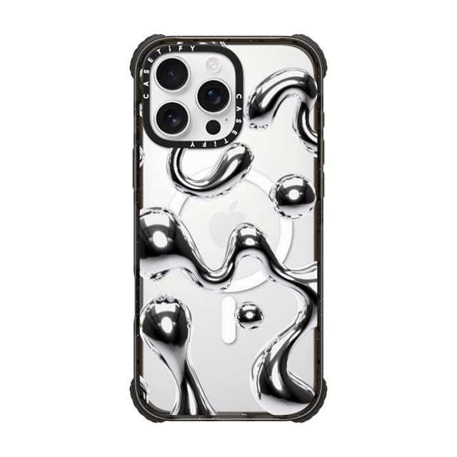 CASETiFY iPhone 16 Pro Max Case Black ウルトラ インパクトケース MagSafe 対応 Chrome Liquid Groovy casetify_artist Back to School CASETiFY iPhone 16 Pro Max Case Black ウルトラ インパクトケース MagSafe 対応 Chrome Liquid Groovy casetify_artist Back to School