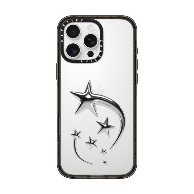CASETiFY iPhone 16 Pro Max ケース ブラック インパクトケース Metallic Star casetify_artist Back to School CASETiFY iPhone 16 Pro Max ケース ブラック インパクトケース Metallic Star casetify_artist Back to School