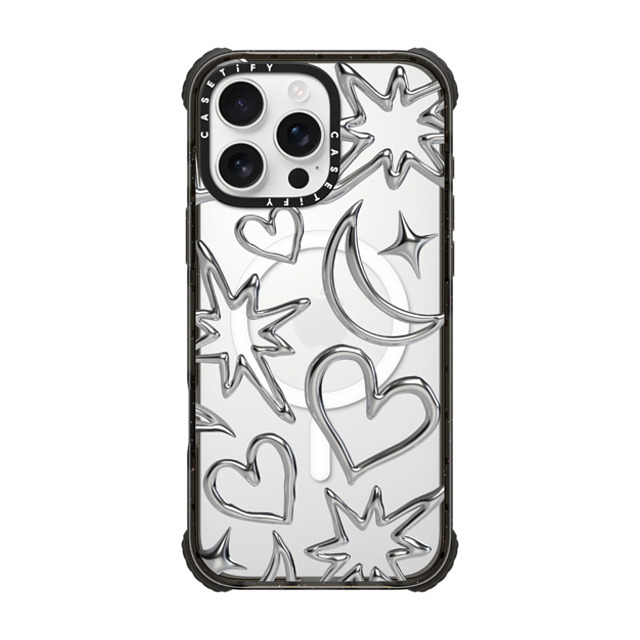 CASETiFY iPhone 16 Pro Max Case Black ウルトラ インパクトケース MagSafe 対応 Chrome Scribbles casetify_artist Back to School CASETiFY iPhone 16 Pro Max Case Black ウルトラ インパクトケース MagSafe 対応 Chrome Scribbles casetify_artist Back to School