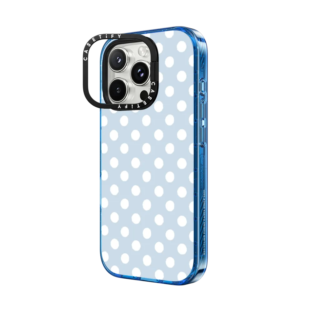 Impact Ring Stand iPhone 16 Pro Max Case MagSafe Compatible - Cloudy Day Dots Phone Case