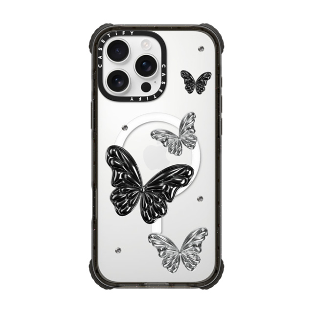 CASETiFY iPhone 16 Pro Max Case Black ウルトラ インパクトケース MagSafe 対応 Metallic Butterfly casetify_artist Back to School CASETiFY iPhone 16 Pro Max Case Black ウルトラ インパクトケース MagSafe 対応 Metallic Butterfly casetify_artist Back to School