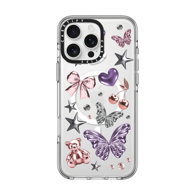 CASETiFY iPhone 16 Pro Max Case クリア クリア ケース MagSafe対応 Metallic Dream casetify_artist Back to School CASETiFY iPhone 16 Pro Max Case クリア クリア ケース MagSafe対応 Metallic Dream casetify_artist Back to School