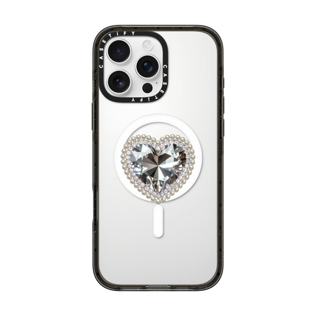 CASETiFY iPhone 16 Pro Max Case Black Impact Case MagSafe Compatible Jewel Heart casetify_artist Back to School CASETiFY iPhone 16 Pro Max Case Black Impact Case MagSafe Compatible Jewel Heart casetify_artist Back to School