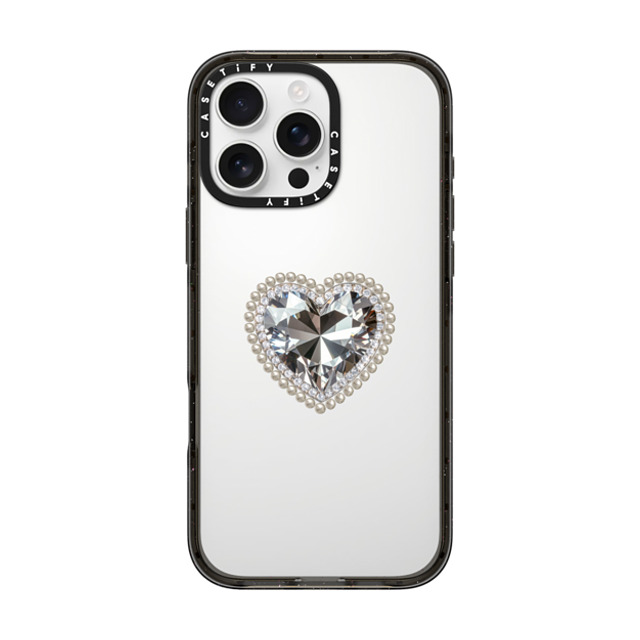 CASETiFY iPhone 16 Pro Max ケース ブラック インパクトケース Jewel Heart casetify_artist Back to School CASETiFY iPhone 16 Pro Max ケース ブラック インパクトケース Jewel Heart casetify_artist Back to School