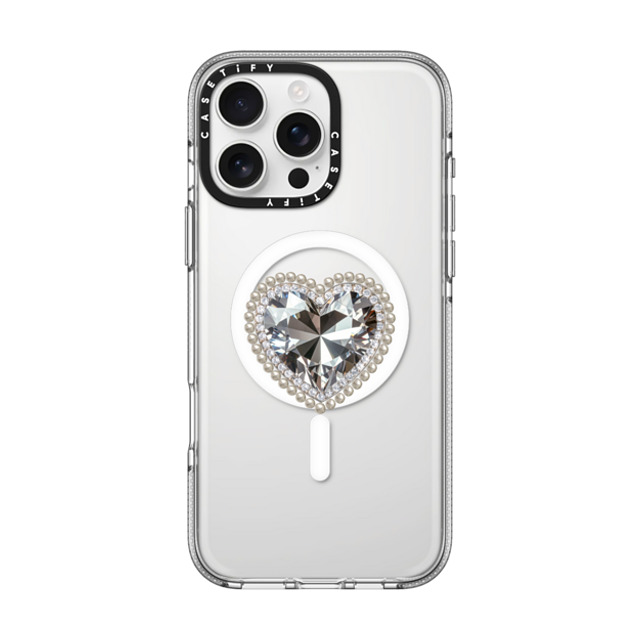 CASETiFY iPhone 16 Pro Max Case クリア クリア ケース MagSafe対応 Jewel Heart casetify_artist Back to School CASETiFY iPhone 16 Pro Max Case クリア クリア ケース MagSafe対応 Jewel Heart casetify_artist Back to School