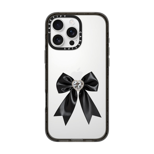 CASETiFY iPhone 16 Pro Max ケース ブラック インパクトケース Black Satin Ribbon casetify_artist Back to School CASETiFY iPhone 16 Pro Max ケース ブラック インパクトケース Black Satin Ribbon casetify_artist Back to School