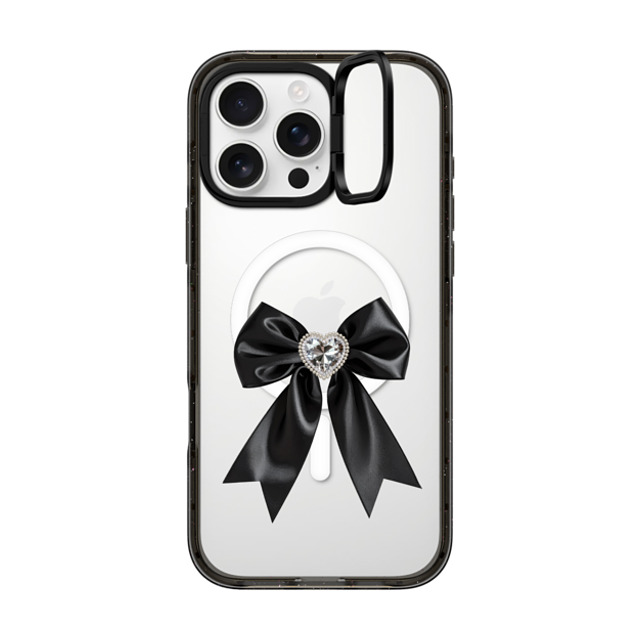 CASETiFY iPhone 16 Pro Max Case Black インパクトリングスタンドケース MagSafe対応 Black Satin Ribbon casetify_artist Back to School CASETiFY iPhone 16 Pro Max Case Black インパクトリングスタンドケース MagSafe対応 Black Satin Ribbon casetify_artist Back to School