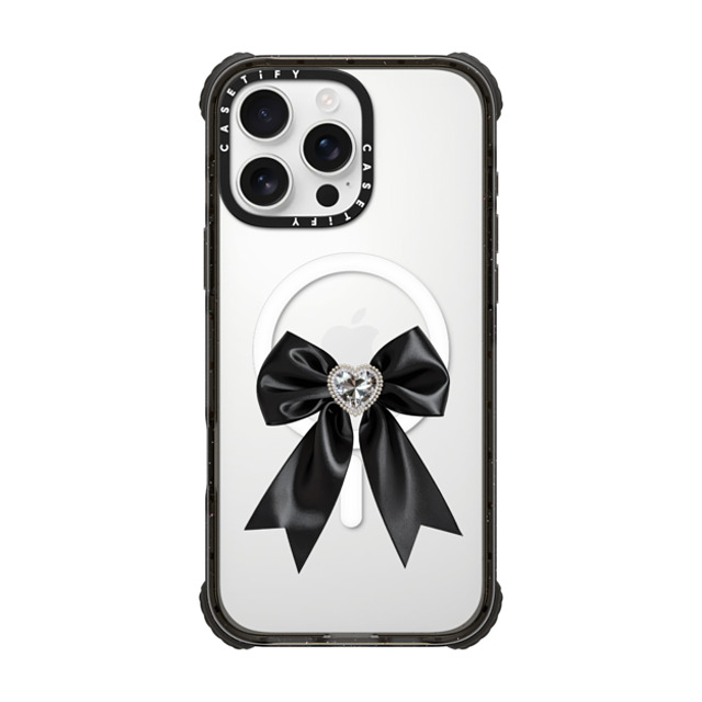 CASETiFY iPhone 16 Pro Max Case Black ウルトラ インパクトケース MagSafe 対応 Black Satin Ribbon casetify_artist Back to School CASETiFY iPhone 16 Pro Max Case Black ウルトラ インパクトケース MagSafe 対応 Black Satin Ribbon casetify_artist Back to School