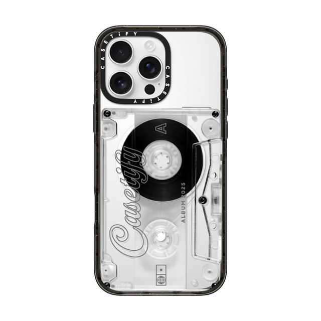 CASETiFY iPhone 16 Pro Max ケース ブラック インパクトケース MagSafe対応 Typography タイポグラフィ Audio Cassette Back to School CASETiFY iPhone 16 Pro Max ケース ブラック インパクトケース MagSafe対応 Typography タイポグラフィ Audio Cassette Back to School