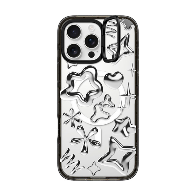 CASETiFY iPhone 16 Pro Max Case ブラック インパクトリングスタンドケース MagSafe対応 Metallic World casetify_artist New iPhone CASETiFY iPhone 16 Pro Max Case ブラック インパクトリングスタンドケース MagSafe対応 Metallic World casetify_artist New iPhone