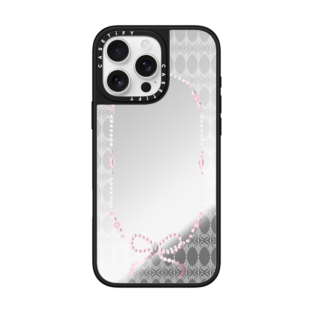 CASETiFY iPhone 16 Pro Max ケース Silver on Black ミラーケース MagSafe対応 The Princess's Morning casetify_artist