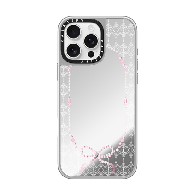 CASETiFY iPhone 16 Pro Max ケース シルバー (シルバーバンパー) ミラーケース MagSafe対応 The Princess's Morning casetify_artist