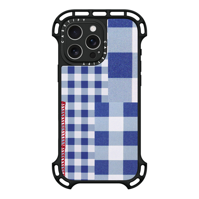 CASETiFY iPhone 16 Pro Max ケース ブラック ウルトラ バウンスケース MagSafe対応 Gingham Picnic casetify_artist