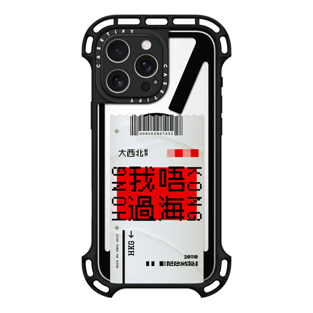 CASETiFY iPhone 16 Pro Max ケース ブラック ウルトラ バウンスケース MagSafe対応 Ticket - Taxi casetify_artist